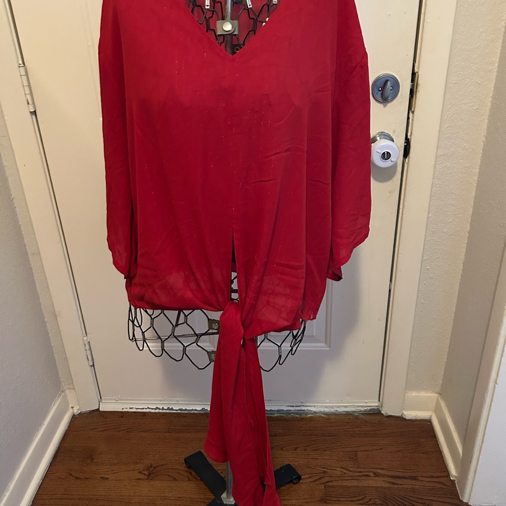Elegant Red Blouse